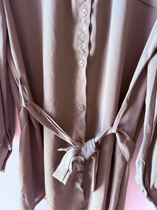 Vestito camicia Zara verde oliva