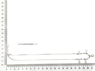 gargantilla plata 925mm con piedra con circonita 22cm