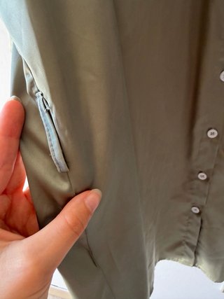 Zara Vestito Camicia in raso