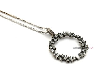 gargantilla plata 925mm con piedra con circonita 22cm