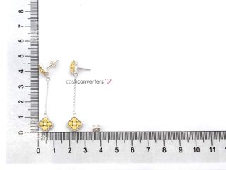 pendientes plata 925mm con circonita