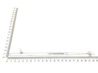 gargantilla plata 925mm con piedra con circonita 22cm
