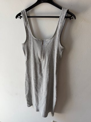Vestito Zara grigio con zip