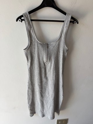 Vestito Zara grigio con zip