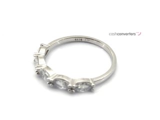 alianza plata 925mm con piedra con circonita t. 16 (17,84 mm)