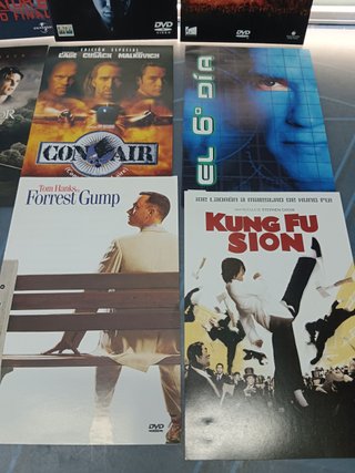Lote de 15 catálogos de dvd, películas variadas, catálogos del interior