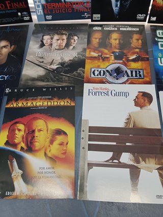 Lote de 15 catálogos de dvd, películas variadas, catálogos del interior