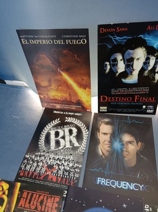 Lote de 15 catálogos de dvd, películas variadas, catálogos del interior