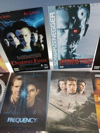 Lote de 15 catálogos de dvd, películas variadas, catálogos del interior