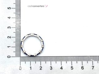 sortija plata 925mm con piedra con circonita