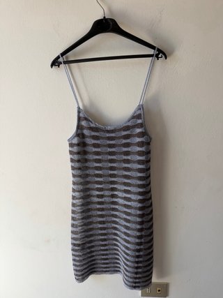 Vestito Zara a righe blu e marroni