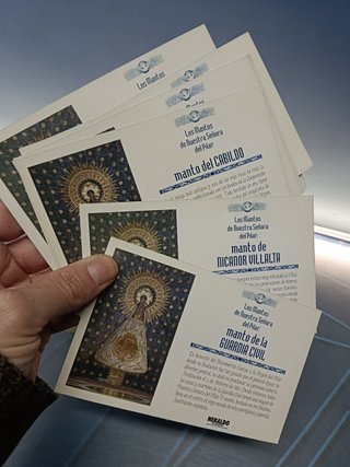 Cartillas, los mantos de nuestra señora del Pilar, coleccionismo