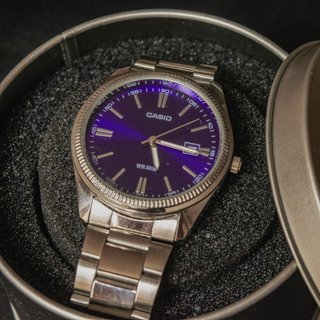 Reloj Casio Hombre 38mm Azul Marino