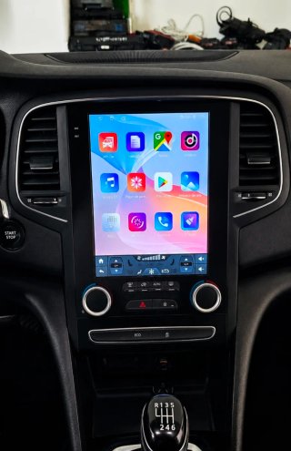 Rádio Renault Megane 4 Android 14 + GPS + Carplay