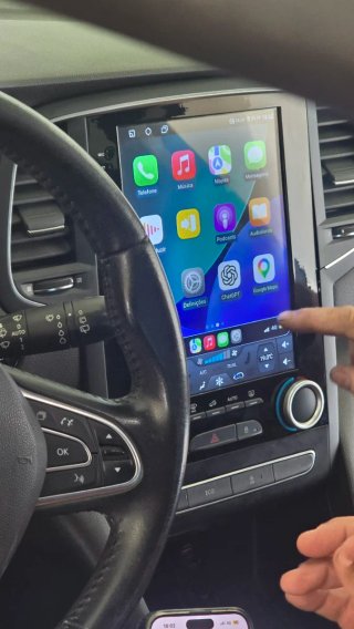 Rádio Renault Megane 4 Android 14 + GPS + Carplay