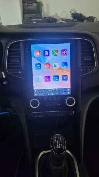 Rádio Renault Megane 4 Android 14 + GPS + Carplay