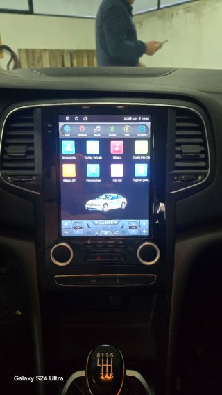 Rádio Renault Megane 4 Android 14 + GPS + Carplay