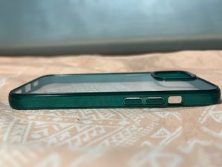 Funda iPhone 13 Transparente Bordes Verdes