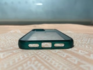 Funda iPhone 13 Transparente Bordes Verdes