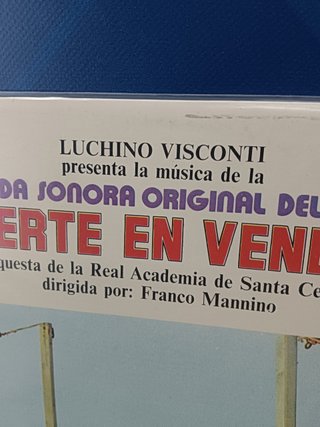 Disco, Lp, Orquesta De La Real Academia De Santa Cecilia, Franco Mannino – Muerte En Venecia (Banda Sonora Original Del Film)