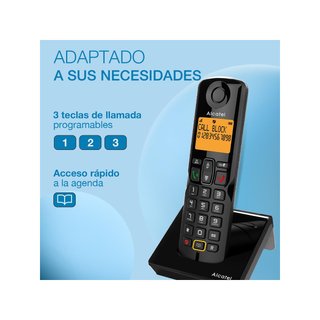 Alcatel S280 Ewe BLK teléfono inalámbrico manos