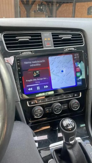Rádio VW Golf VII Android 14 + GPS + Carplay