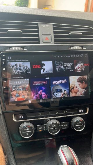 Rádio VW Golf VII Android 14 + GPS + Carplay