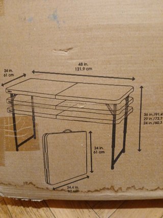 Mesa plegable Lifetime blanca