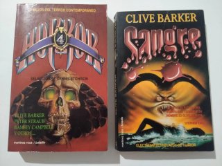 Lote Libros Horror 4 y Sangre de Clive Barker