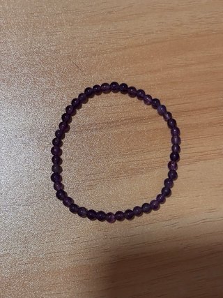 Pulsera de amatista natural 4 mm | Piedra natural