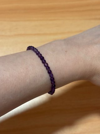 Pulsera de amatista natural 4 mm | Piedra natural