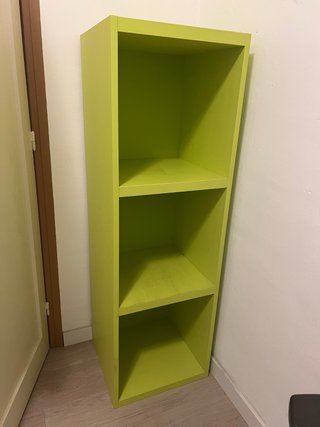 Escritorio juvenil verde y blanco