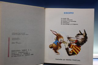 Toray, 1975. Fabulas B. María Pascual y Antonio Ayné. Tomos I y II.