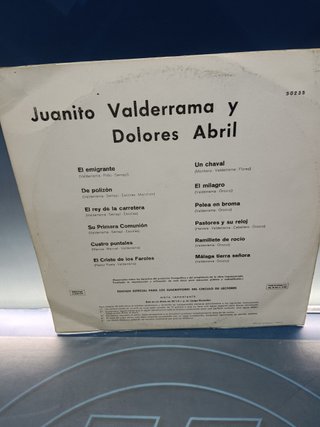 disco LP vinilo, Juanito Valderrama Y Dolores Abril – Juanito Valderrama Y Dolores Abril , Orlador – 1970, Spain