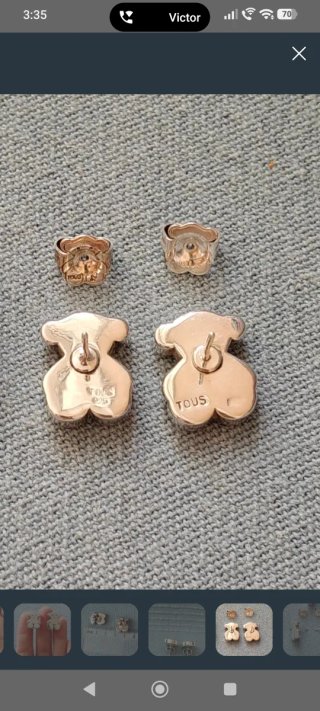Pendientes Tous Sweet Dolls Plata