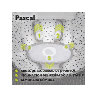Lionelo Pascal mecedora bebé vibraciones melodías