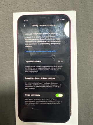 iPhone 11 64GB Blanco y Rojo