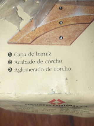 8 Losetas de corcho barnizado brillante