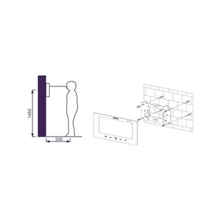 Fermax F1391 videoportero manos libres moderno 7"
