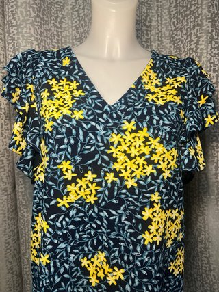 Vestido Verano Estampado Flores Amarillas