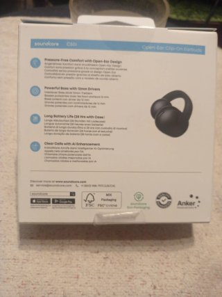 Soundcore C50i Auriculares Clip-On Negros