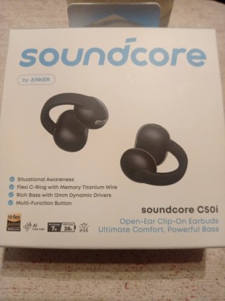 Soundcore C50i Auriculares Clip-On Negros
