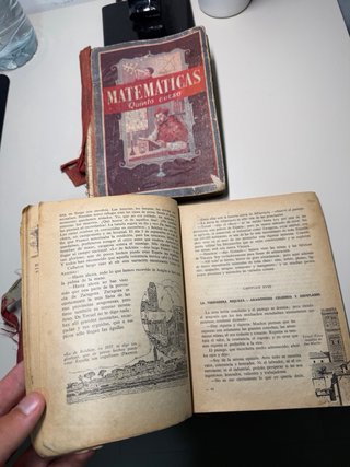Lote de 3 libros escolares antiguos. (Originales)