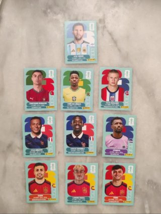 Cromos Mundial 2026: Messi, CR7, Haaland
