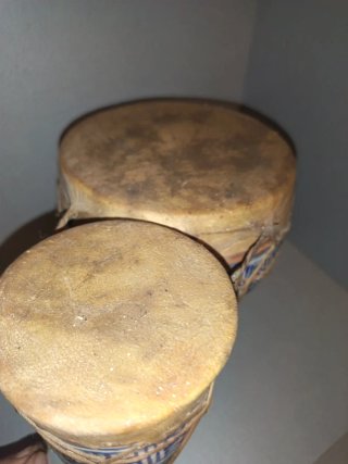 Lote 2 Tamburi Tbilat Ceramica Marocchina