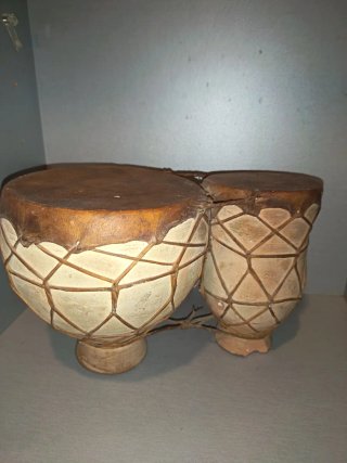 Lote 2 Tamburi Tbilat Ceramica Marocchina