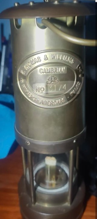 Lámpara Minero Cambrian E. Thomas & Williams