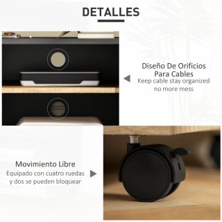 Mueble TV con ruedas