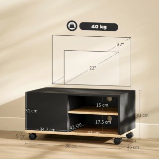 Mueble TV con ruedas