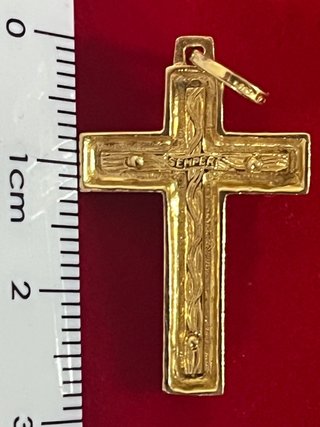Cruz de oro 18k con Cristo